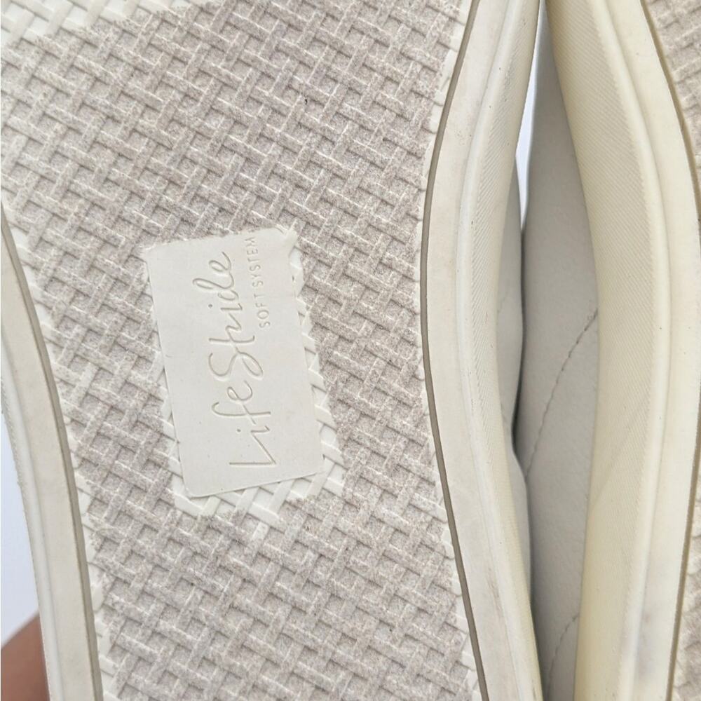 LifeStride Happy Hour Sneaker Shoes Women's Round Toe White Size US8M EU38.5 - Picture 11 of 13
